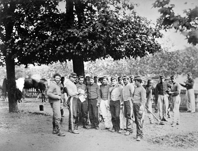 French Soldiers during the Siege of Paris, c.1870 by French Photographer
